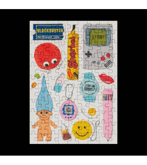 In the 90's - Mini Puzzle 99 Teile Happily Puzzles  coole lustige schöne puzzle kaufen shönes motiv