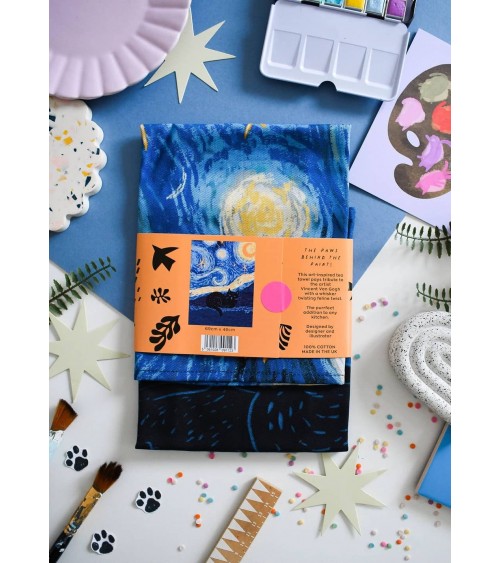 Vincat's Starry Night - Tea towel, kitchen towel Niaski best kitchen hand towels fall funny cute