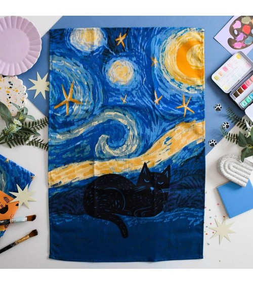 Vincat's Starry Night - Geschirrtuch, Küchentuch Niaski geschirr küchen tücher kaufen schöne modern küchenhandtücher