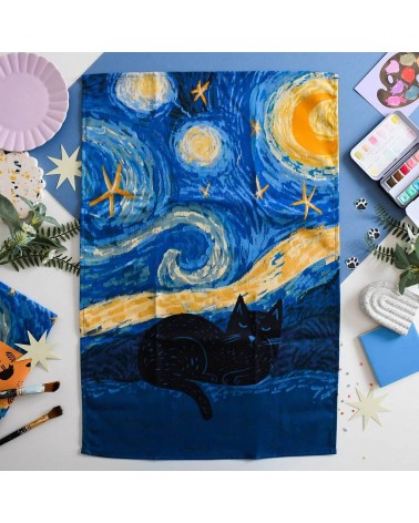 Vincat's Starry Night - Torchon, linge de cuisine original Niaski torchon vaisselle qualité serviette haut de gamme beaux ess...