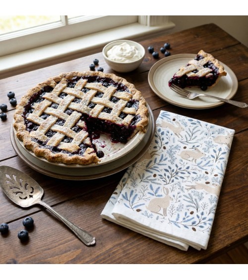 Winter Hare - Tea towel, kitchen towel Gingiber best kitchen hand towels fall funny cute