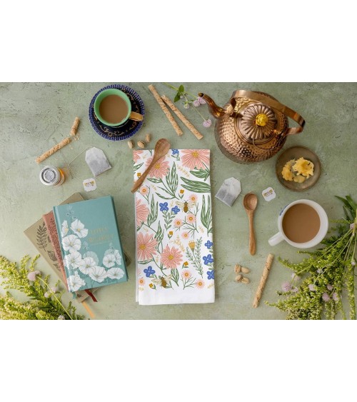 Wild Flower - Tea towel, kitchen towel Gingiber best kitchen hand towels fall funny cute