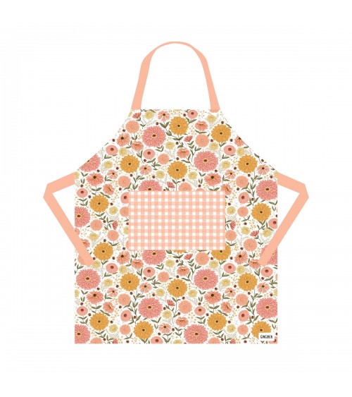 Tablier de cuisine - Zinnia Gingiber personnalisé femme chic homme original cuisinier patissier barbecue