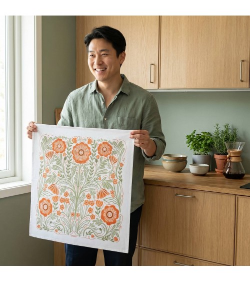 Poppy - Tea towel, kitchen towel Gingiber best kitchen hand towels fall funny cute