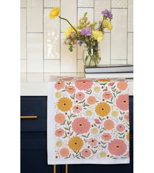 Zinnia - Tea towel, kitchen towel Gingiber best kitchen hand towels fall funny cute