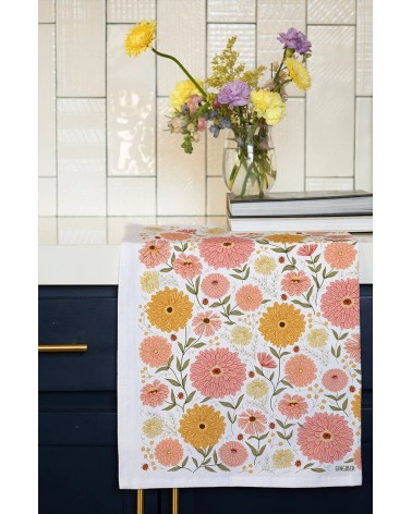 Zinnia - Tea towel, kitchen towel Gingiber best kitchen hand towels fall funny cute