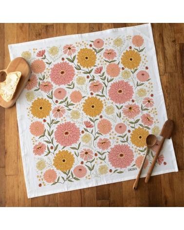 Zinnia - Tea towel, kitchen towel Gingiber best kitchen hand towels fall funny cute