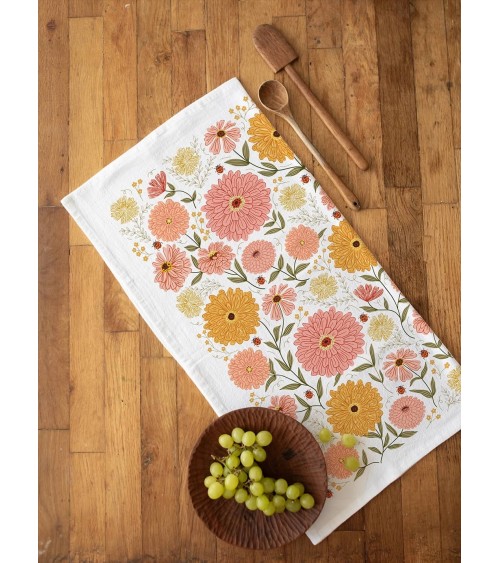 Zinnia - Torchon, linge de cuisine Gingiber torchon vaisselle qualité serviette haut de gamme beaux essuie main originaux