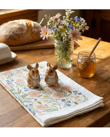 Wild Flower - Tea towel, kitchen towel Gingiber best kitchen hand towels fall funny cute