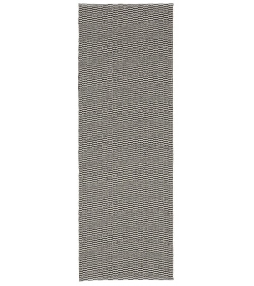 PEMBA Black - Tapis scandinave en vinyle tissé Brita Sweden tapis scandinave en vinyle lavable en machine de cuisine exterieu...