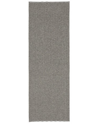 PEMBA Black - Tappeto in vinile scandinavo Brita Sweden passatoia tappeti da cucina lavabile in lavatrice per esterno