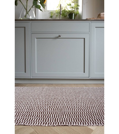 PEMBA Brown - Scandinavian vinyl rug Brita Sweden cool vinyl rugs runner for kitchen washable outdoor rugs