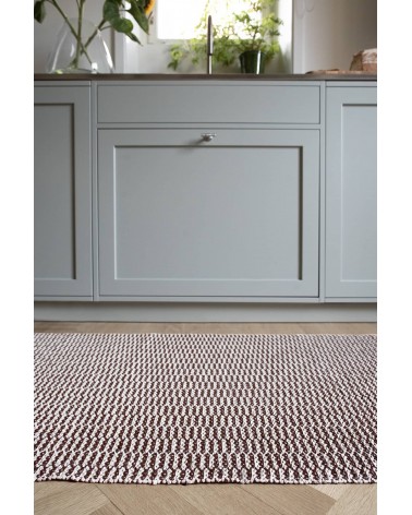 PEMBA Brown - Tappeto in vinile scandinavo Brita Sweden passatoia tappeti da cucina lavabile in lavatrice per esterno