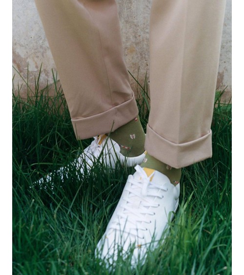 Dentiste - Chaussettes à motifs en coton bio The Captain Socks jolies pour femme originales pour homme chausset rigolotes dro...