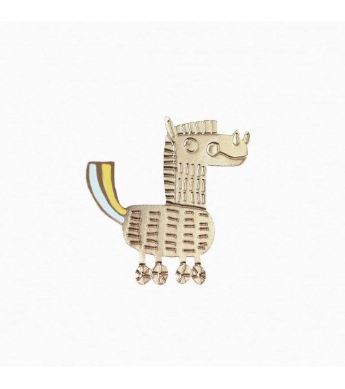 Broche Tagada x Christine Roussey Titlee pins rare métal originaux bijoux suisse