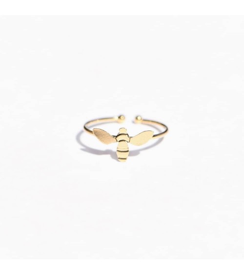 Bee Ring - Adjustable ring gilded with fine gold Titlee cute fashion design designer for women