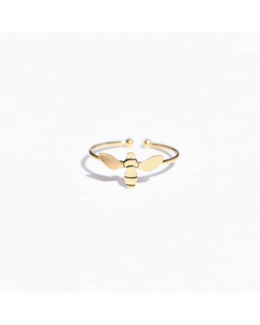 Bee Ring - Adjustable ring gilded with fine gold Titlee cute fashion design designer for women