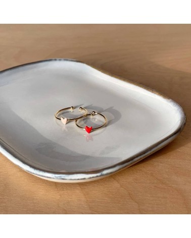 Verstellbarer Ring GRANT mit Herz – Puderrosa Titlee damen frau kinder spezielle kaufen