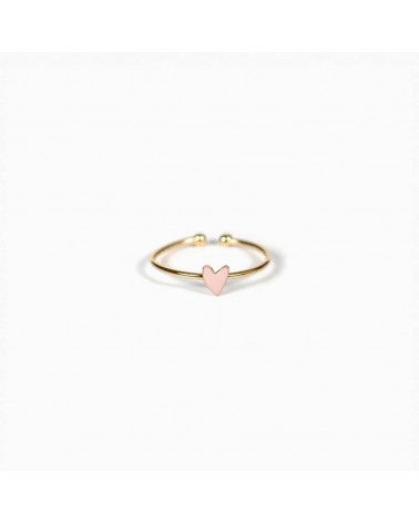 GRANT adjustable heart ring - Blush pink Titlee cute fashion design designer for women