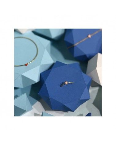 Bague ajustable coeur GRANT - Rose Poudré Titlee fantaisie original femme suisse