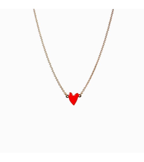 Collana GRANT - Cuore Rosso Papavero Titlee eleganti particolari da donna bambina