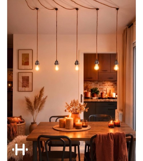 HANG-5 Twine - 5 light Pendant lighting, ceiling light kit Hoopzi