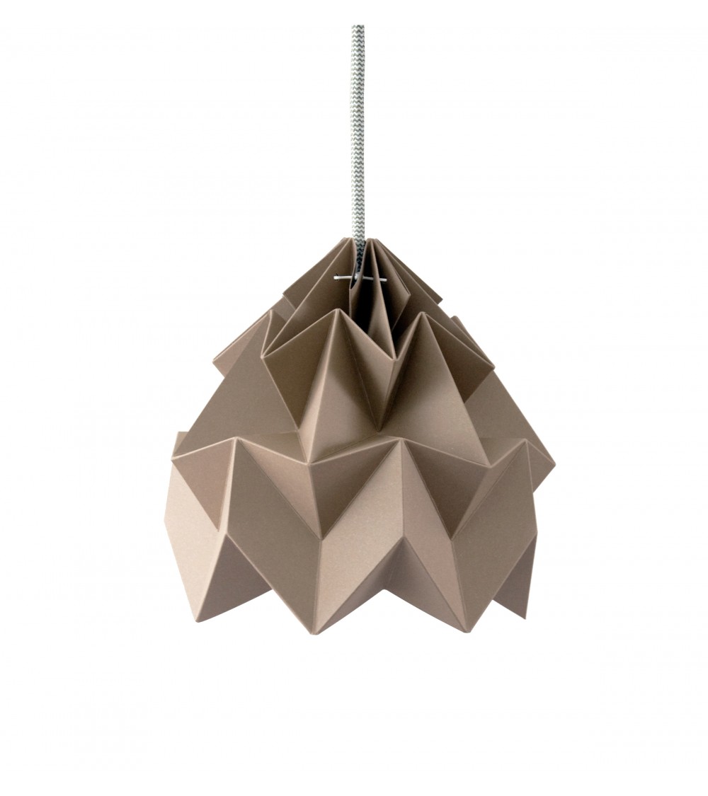 Moth Marron - Abat-jour en papier pour suspension Studio Snowpuppe lampe moderne original