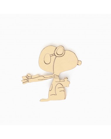 Snoopy Aviator Pin - Gold plated pin Titlee broches and pins hat pin badges collectible
