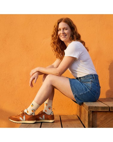 Mandarine - Coole Socken aus Bio Baumwolle - Off-White Alfredo Gonzales socke kuschelsocken für damen lustig herren farbige c...