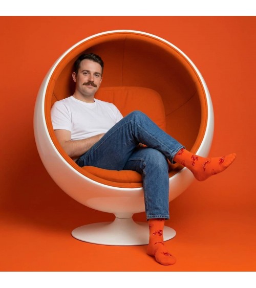 Meeresbewohner - Coole Socken aus Baumwolle - Orange Alfredo Gonzales socke kuschelsocken für damen lustig herren farbige coo...