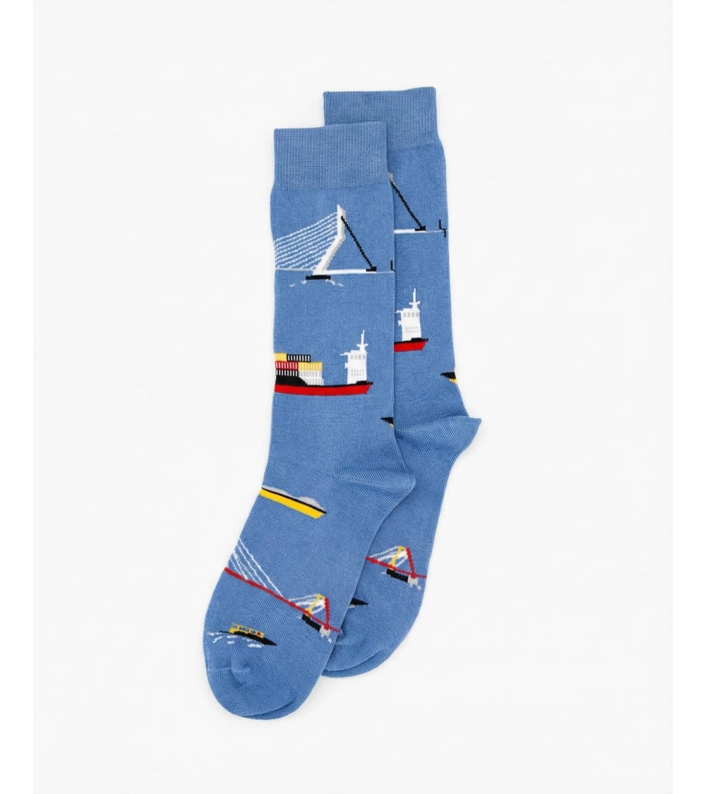 La Meuse Rotterdam - Chaussettes en coton bio - Bleu clair Alfredo Gonzales jolies pour femme originales pour homme chausset ...