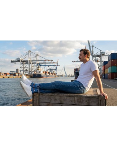 Die Maas Rotterdam - Coole Socken aus Bio Baumwolle - Hellblau Alfredo Gonzales socke kuschelsocken für damen lustig herren f...