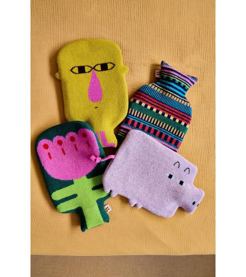 Hot water bottle and knitted wool cover - Piglet Donna Wilson best luxury cool nice cute portable