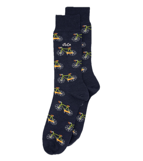 Biciclette - Calze in cotone biologico - Blu navy
