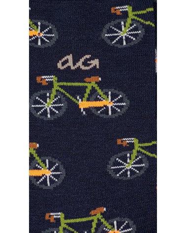 Fahrräder - Coole Socken aus Bio Baumwolle - Marineblau Alfredo Gonzales socke kuschelsocken für damen lustig herren farbige ...