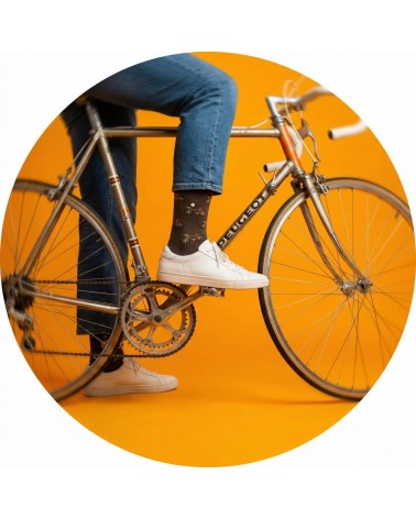 Fahrräder - Coole Socken mit Motiv - Braun Alfredo Gonzales socke kuschelsocken für damen lustig herren farbige coole socken