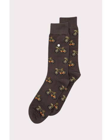 Fahrräder - Coole Socken mit Motiv - Braun Alfredo Gonzales socke kuschelsocken für damen lustig herren farbige coole socken