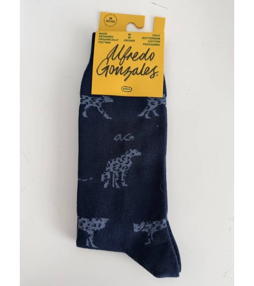 Jaguar - Chaussettes originales en coton - Bleu Marine Alfredo Gonzales jolies pour femme originales pour homme chausset rigo...
