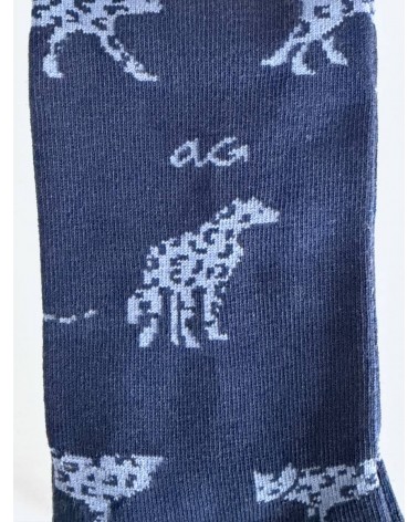 Jaguar - Chaussettes originales en coton - Bleu Marine Alfredo Gonzales jolies pour femme originales pour homme chausset rigo...