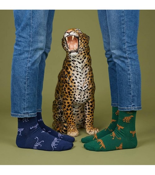 Jaguar - Fun Cotton Socks - Navy Blue