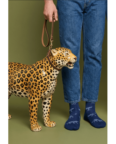 Jaguar - Chaussettes originales en coton - Bleu Marine Alfredo Gonzales jolies pour femme originales pour homme chausset rigo...