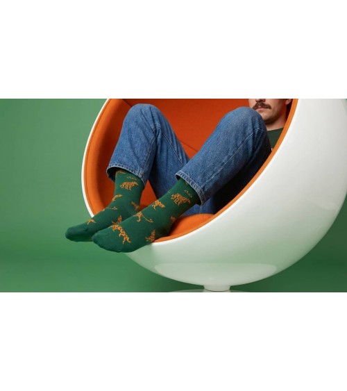 Jaguar - Fun Cotton Socks - Army Green
