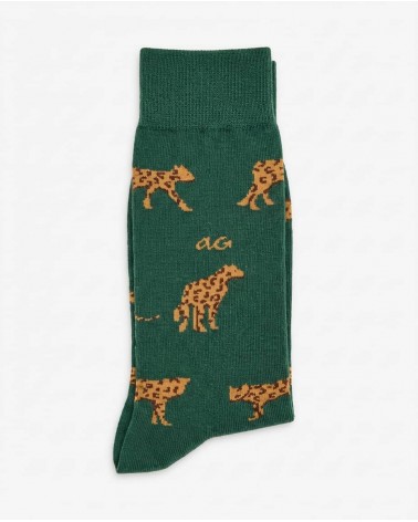 Jaguar - Coole Socken mit Motiv - Armygrün Alfredo Gonzales socke kuschelsocken für damen lustig herren farbige coole socken