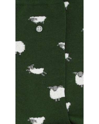 Schafe - Lustige Socken mit Motiv - Army Grün Alfredo Gonzales socke kuschelsocken für damen lustig herren farbige coole socken