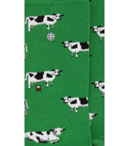 Kühe - Lustige Socken mit Motiv - Grün Alfredo Gonzales socke kuschelsocken für damen lustig herren farbige coole socken