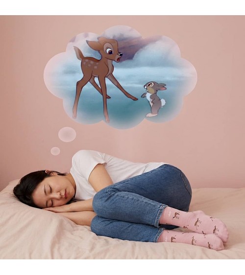 Deer - Fun Organic Cotton Socks - Pink