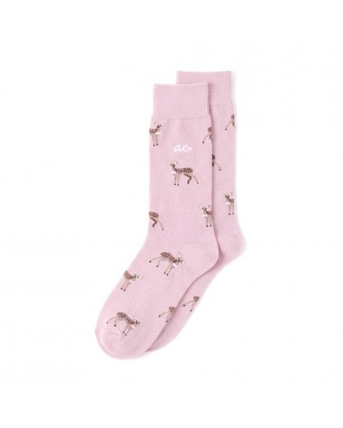 Biches - Chaussettes en coton bio - Rose Alfredo Gonzales jolies pour femme originales pour homme chausset rigolotes drole Su...