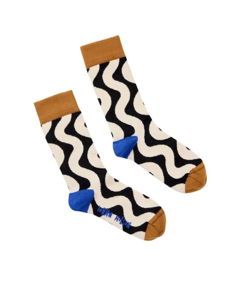 Wiggle - Chaussettes originales pour femme en coton bio Donna Wilson jolies pour femme originales pour homme chausset rigolot...