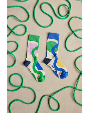 Jazz - Lustige Socken für Damen aus Bio Baumwolle Donna Wilson socke kuschelsocken für damen lustig herren farbige coole socken