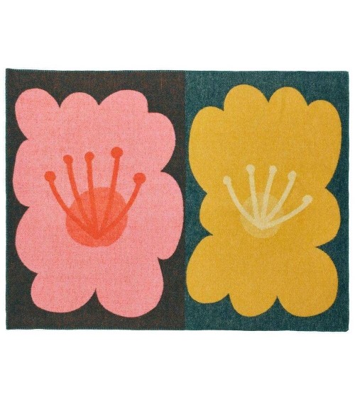 Bloom Blanket - Wool Blanket, Bed Cover Donna Wilson warm cozy soft sofa throw blanket picnic throws and blankets
